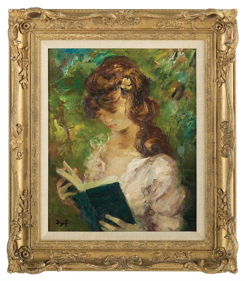 "Woman Reading" by Marcel Dyf
