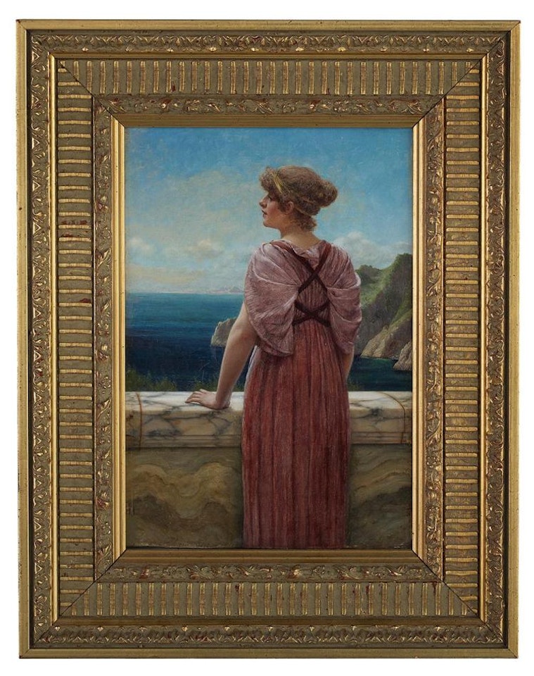 "Waiting for the Procession" by JOHN WILLIAM GODWARD, R.B.A.