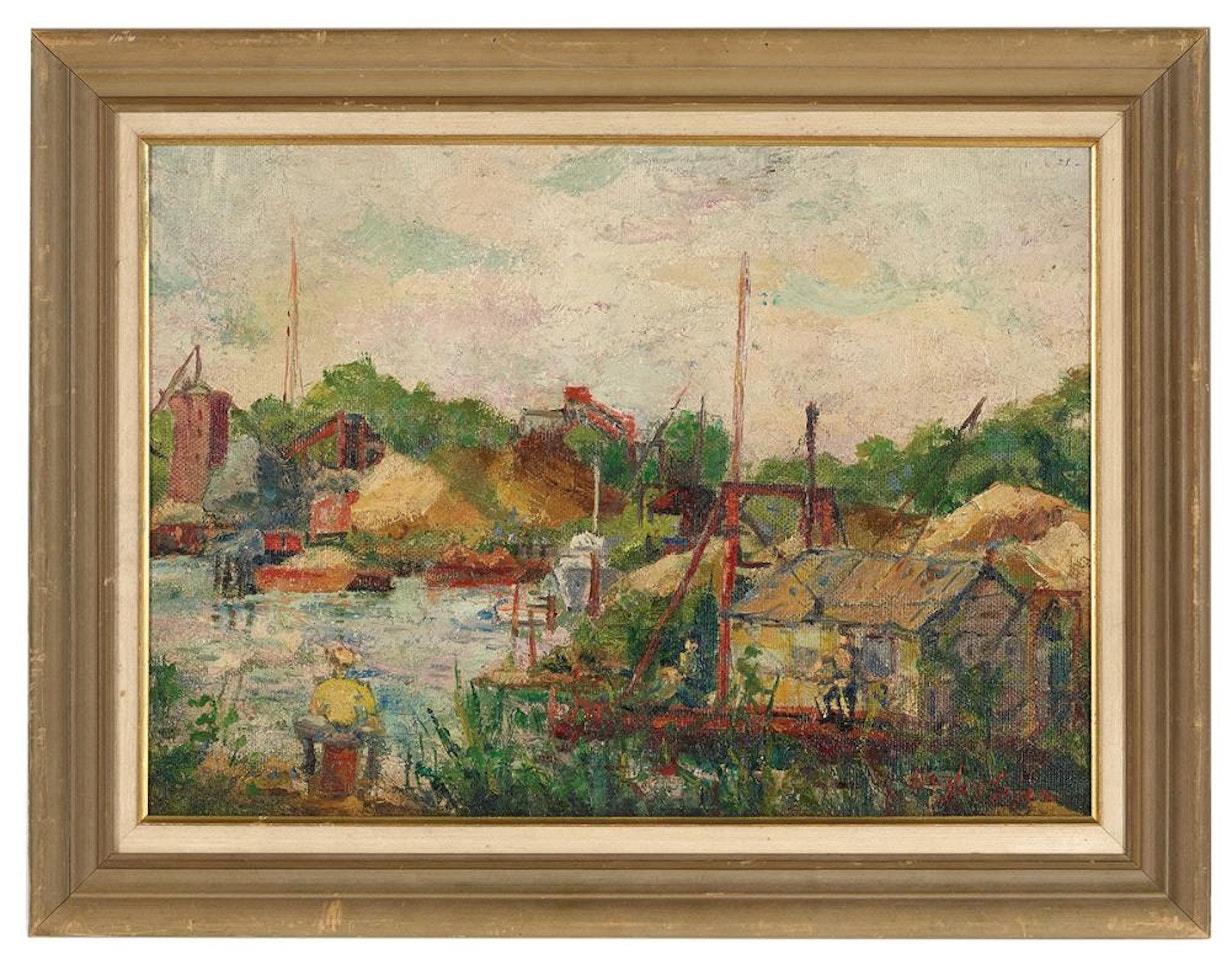 "Harbor Scene" by Hayley Lever