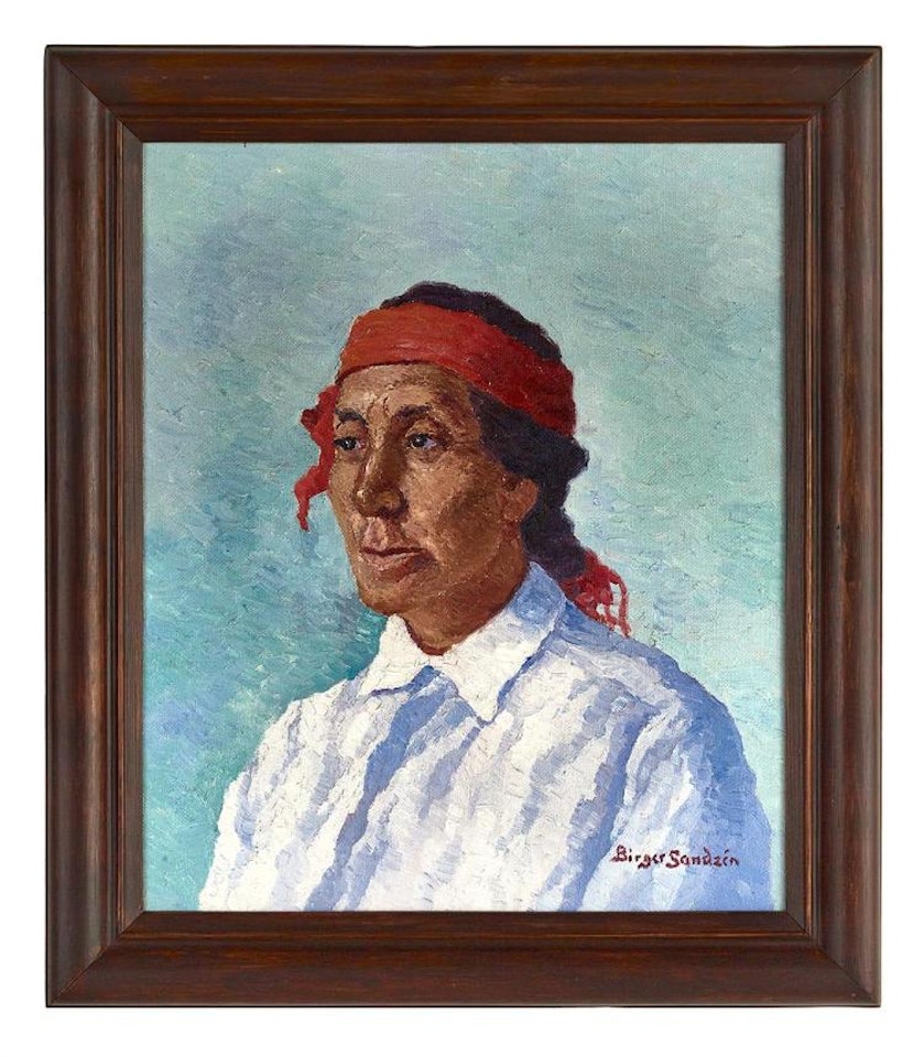 "Basilio (Portrait of Basilio Herrera)" by Birger Sandzen