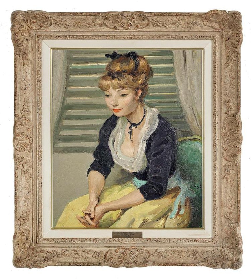 "Jeunne Femme Songeant" by Marcel Dyf