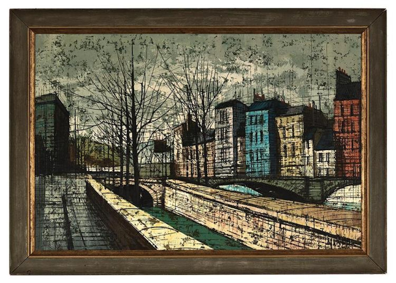 "Bridge over Seine, Paris" by French School
