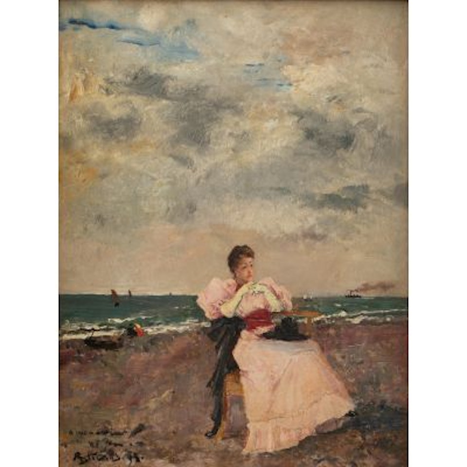Girl at the beach by Alfred Stevens