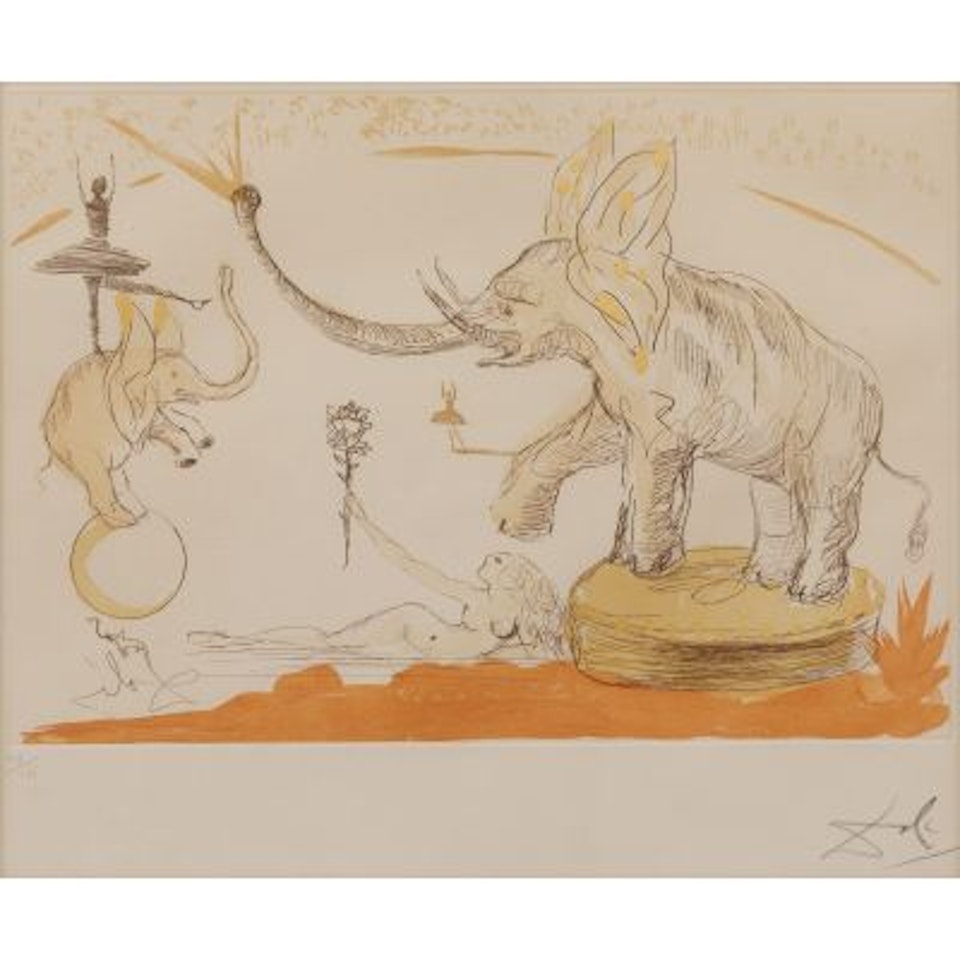 "Eléphants" by Salvador Dali