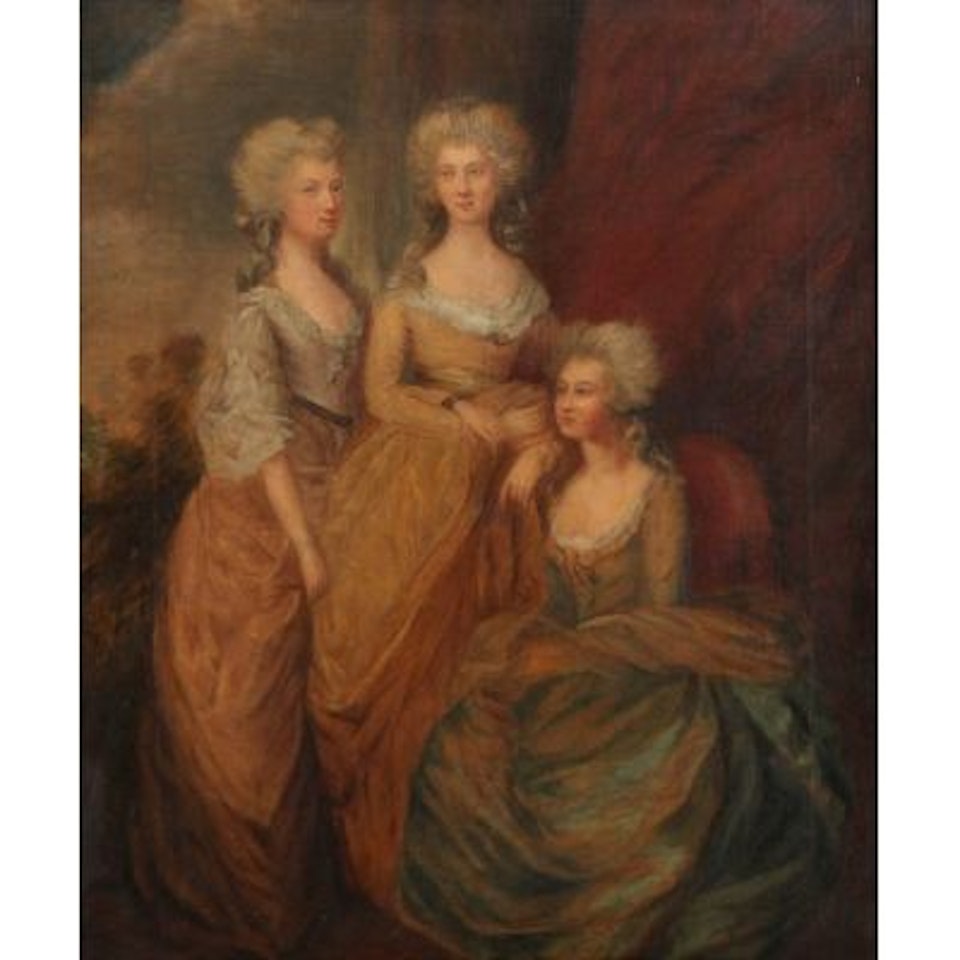 The three oldest daughters of king George III (Charlotte, Augusta and Elisabeth) by Thomas Gainsborough