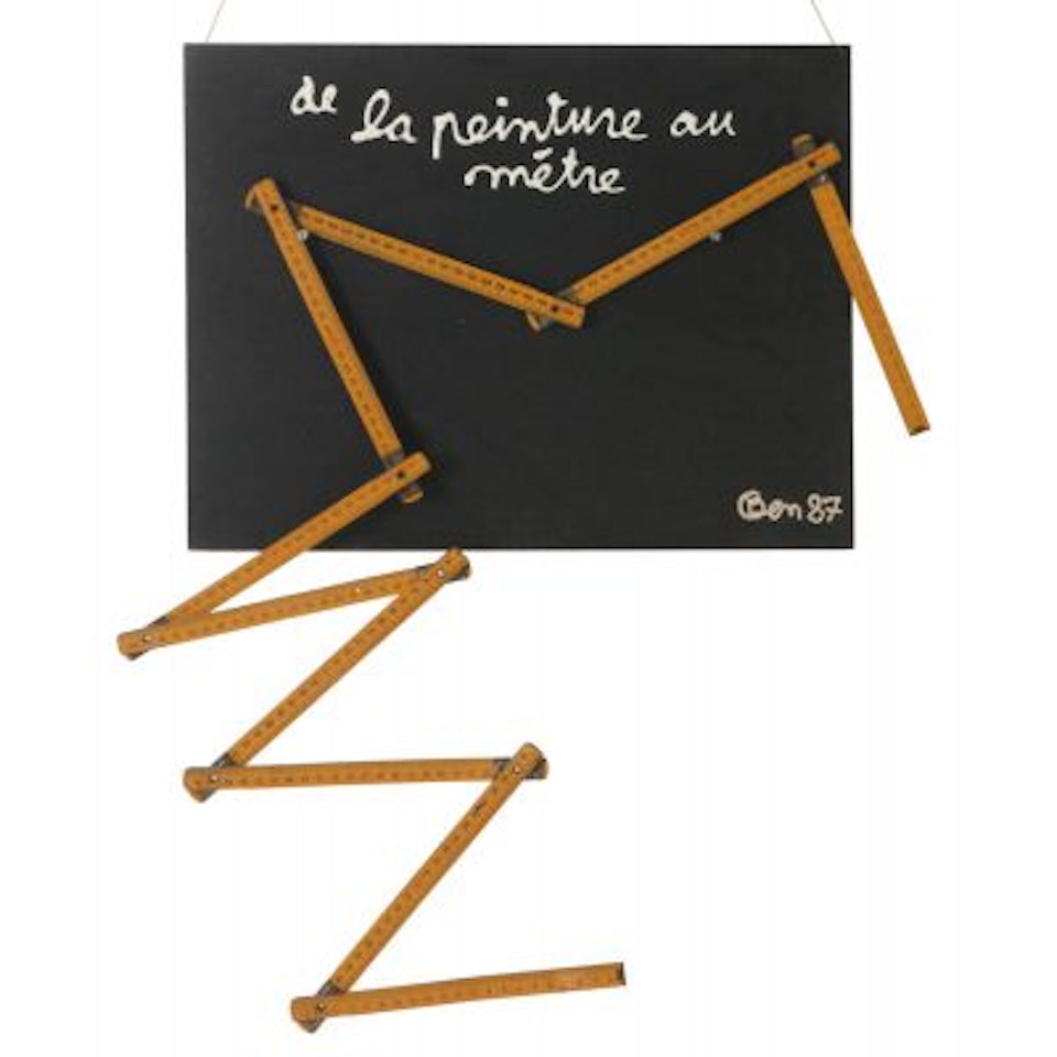 "De la peinture au métre" by Ben Vautier