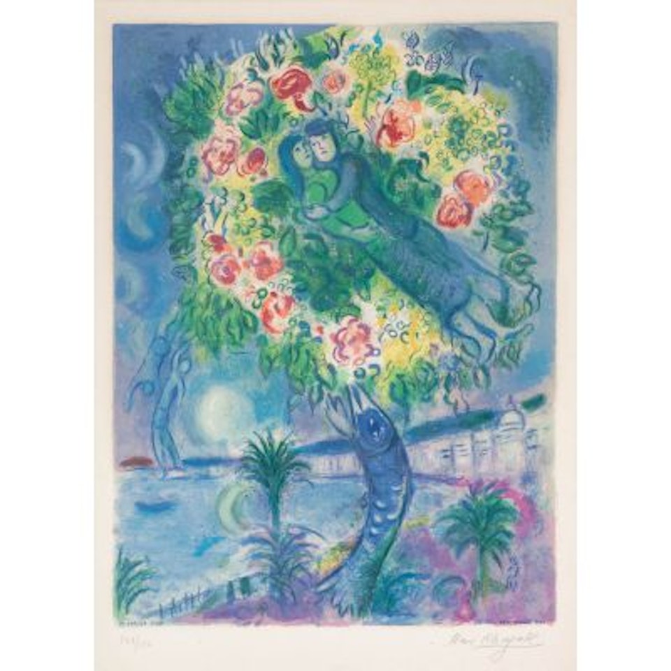 "Couple et poisson" by Marc Chagall