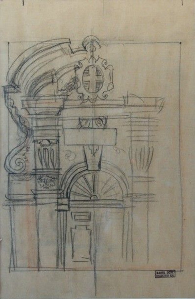 Architectural study by Raoul Dufy