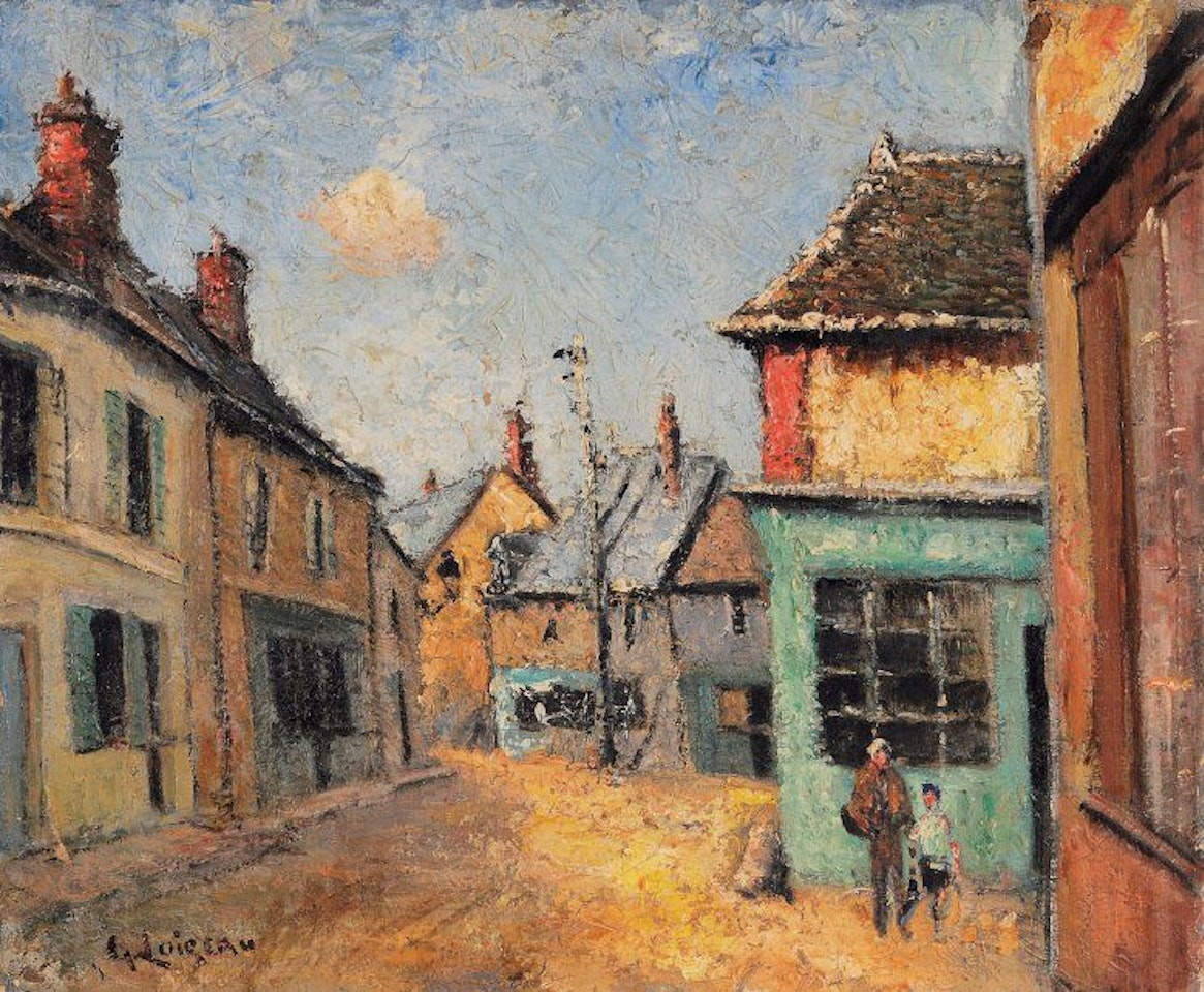 Village street by Gustave Loiseau