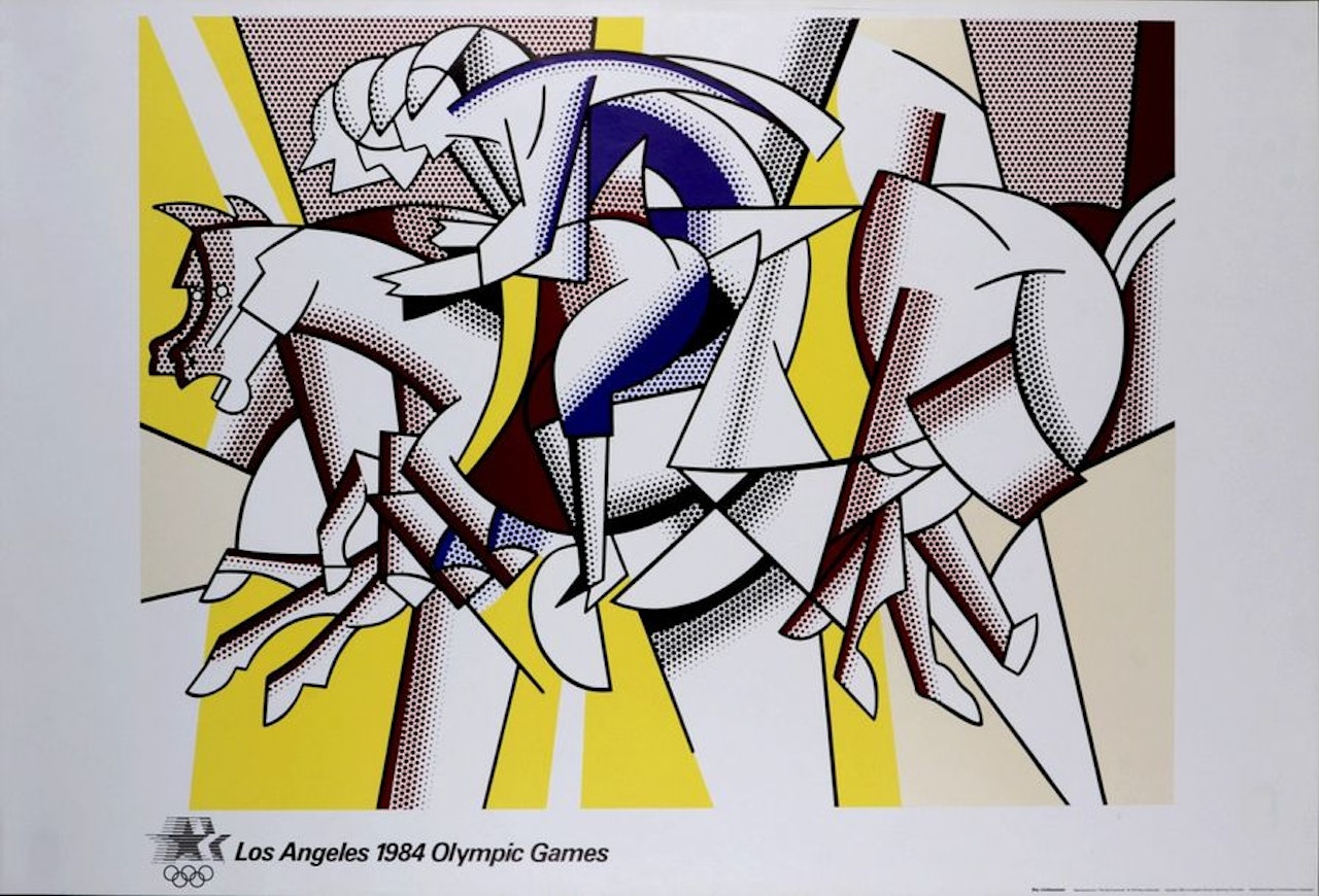 The Red Horsemen, Los Angeles 1984 Olympic Games by Roy Lichtenstein