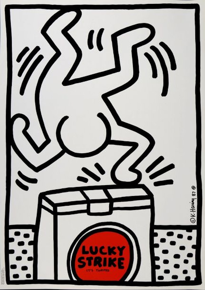Lucky Strike (#A) by Keith Haring