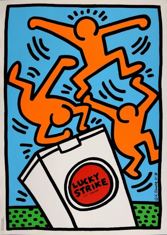 Lucky Strike (#C) by Keith Haring