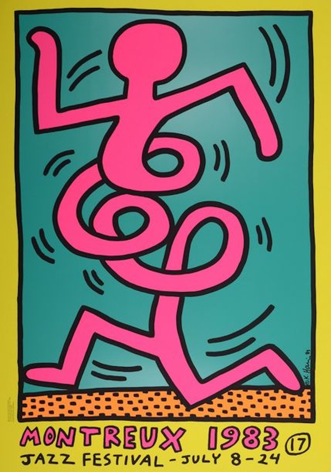 Montreux Jazz Festival (#C) by Keith Haring