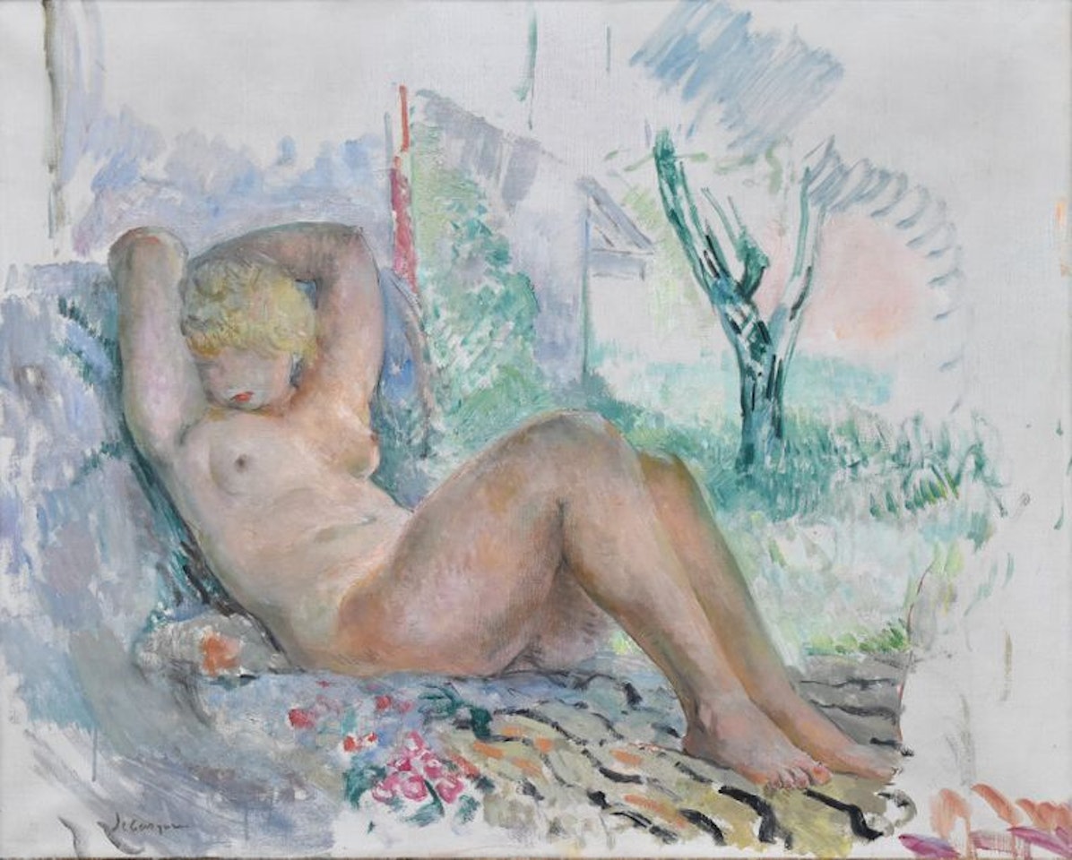 Summer, Le Cannet, Marinette asleep by Henri Lebasque