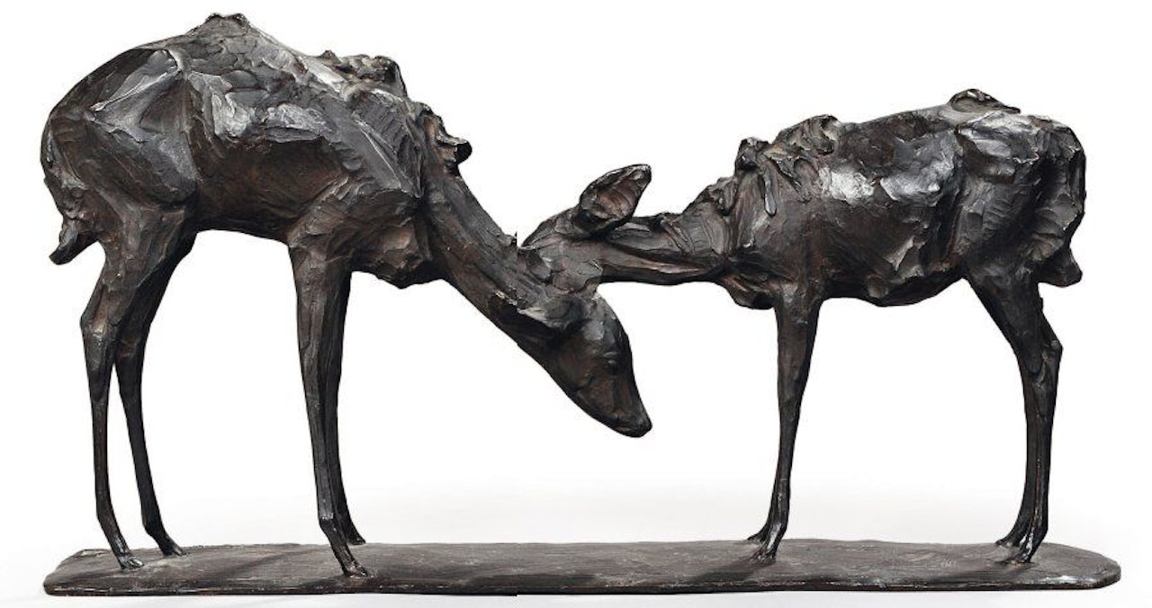 Antelopes, the Two Friends by Rembrandt Bugatti