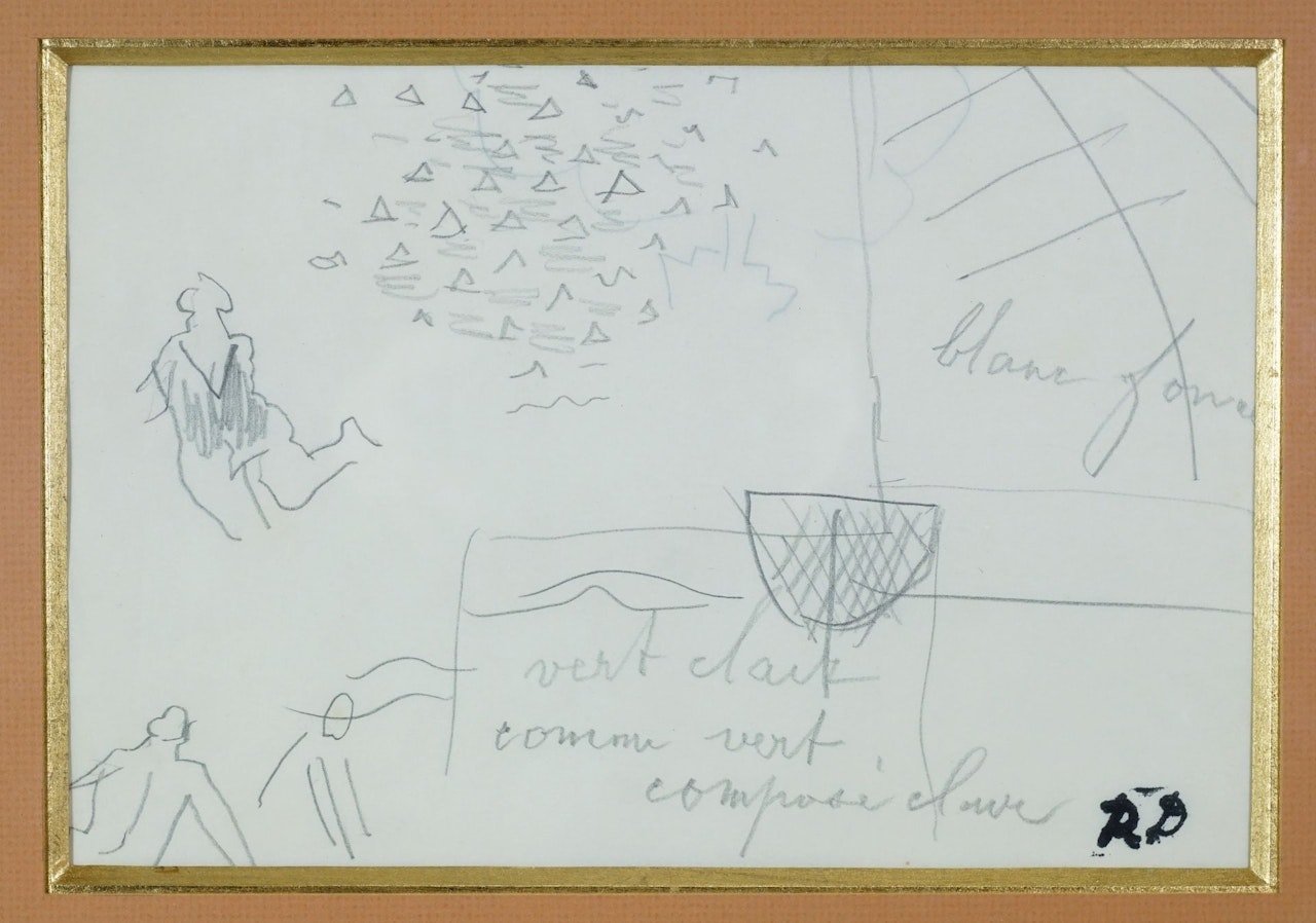 Baigneurs et vagues, étude by Raoul Dufy