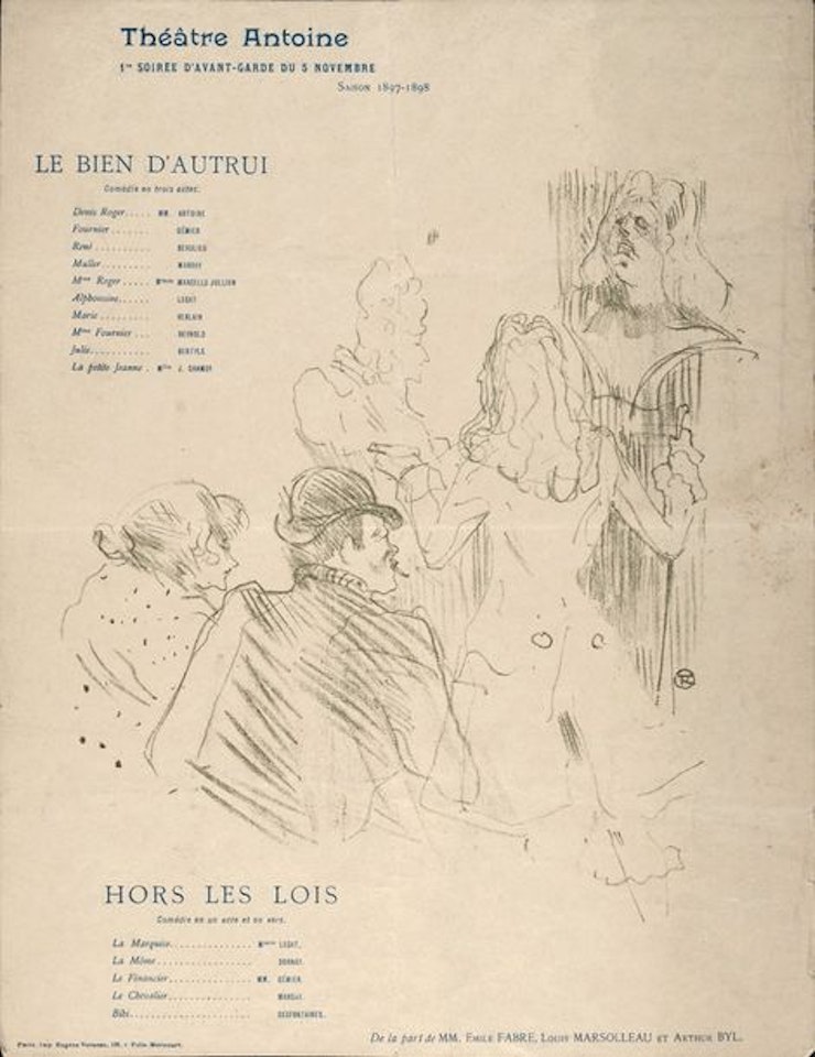 Homage to Molière by Henri de Toulouse-Lautrec