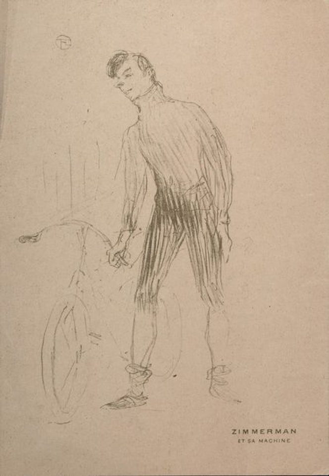 Zimmerman and his machine by Henri de Toulouse-Lautrec