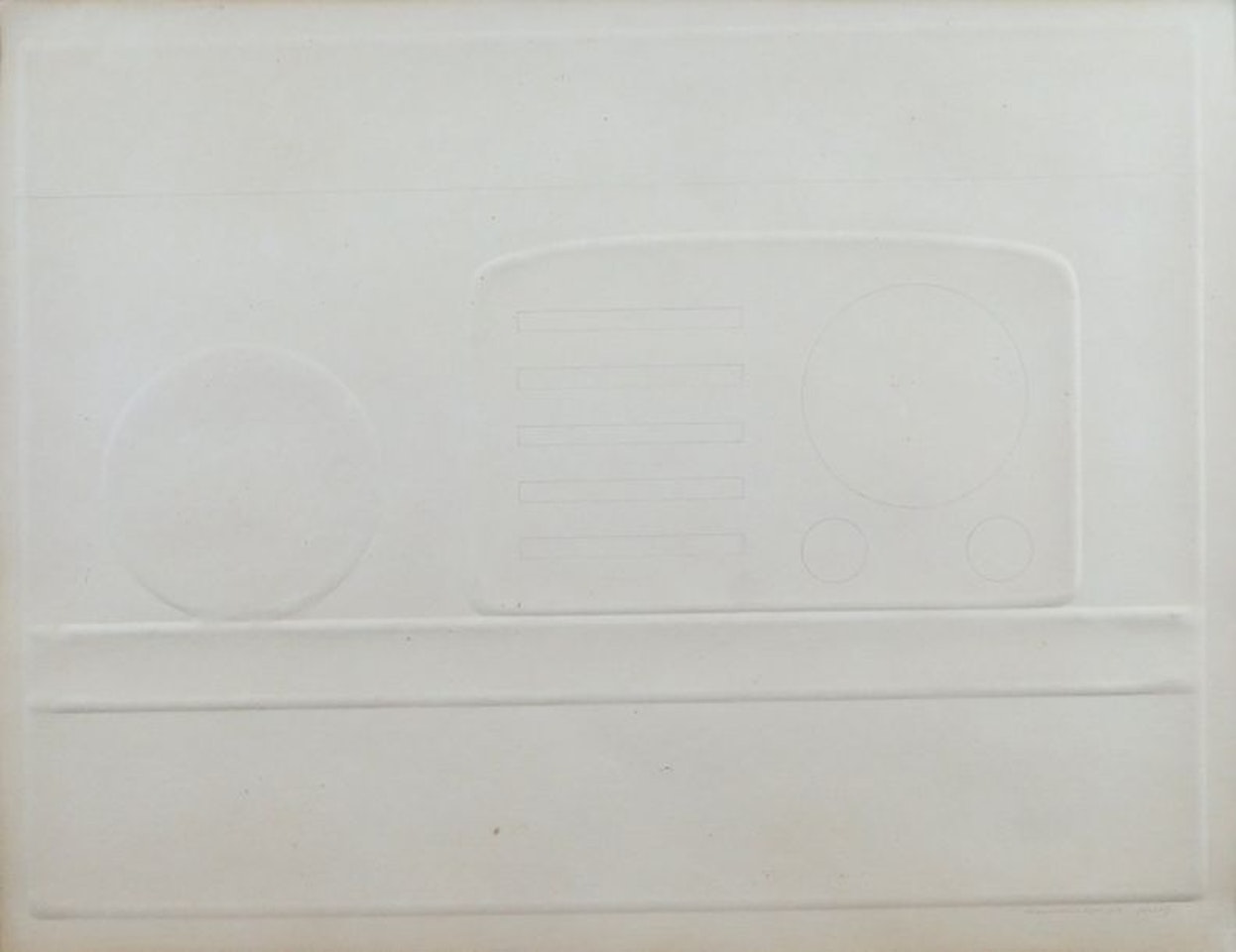 Still life with radio by Tom Wesselmann