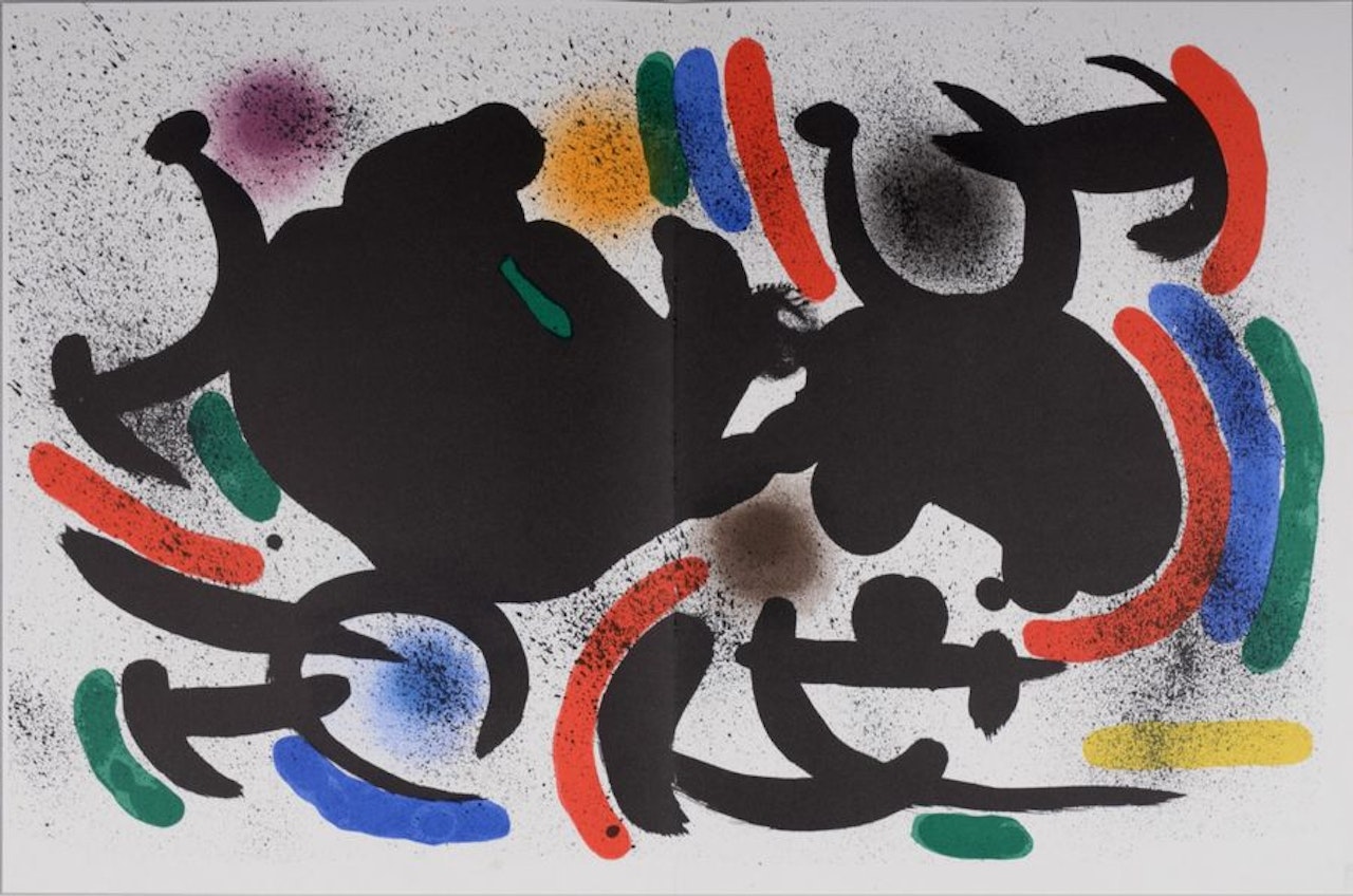 Original lithograph VII by Joan Miró
