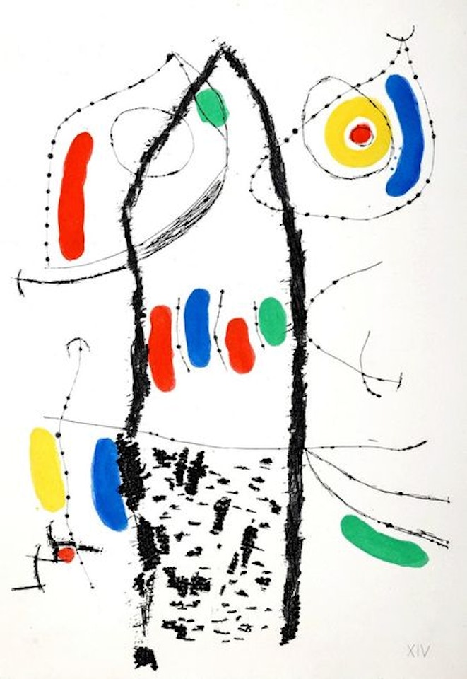 The Grotesque Courtesan XIV by Joan Miró