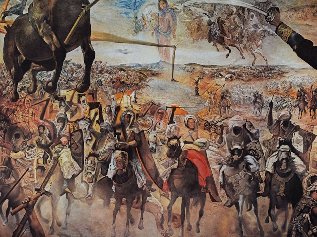 The Battle of Tetouan by Salvador Dali