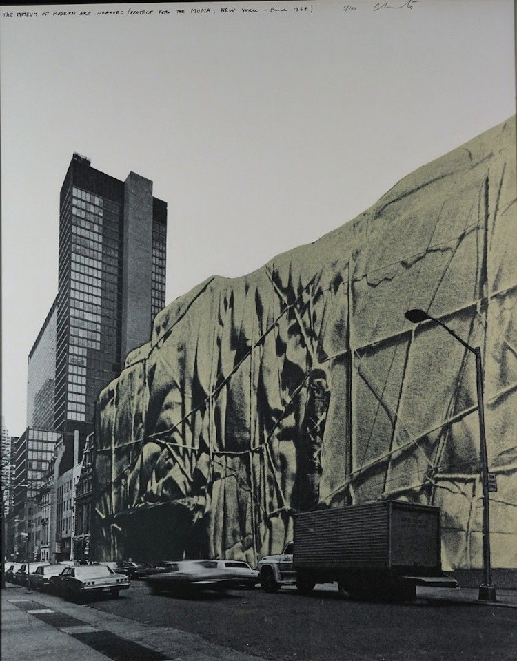 The Museum of Modern Art Wrapped (Project for the MOMA, New York) by Christo