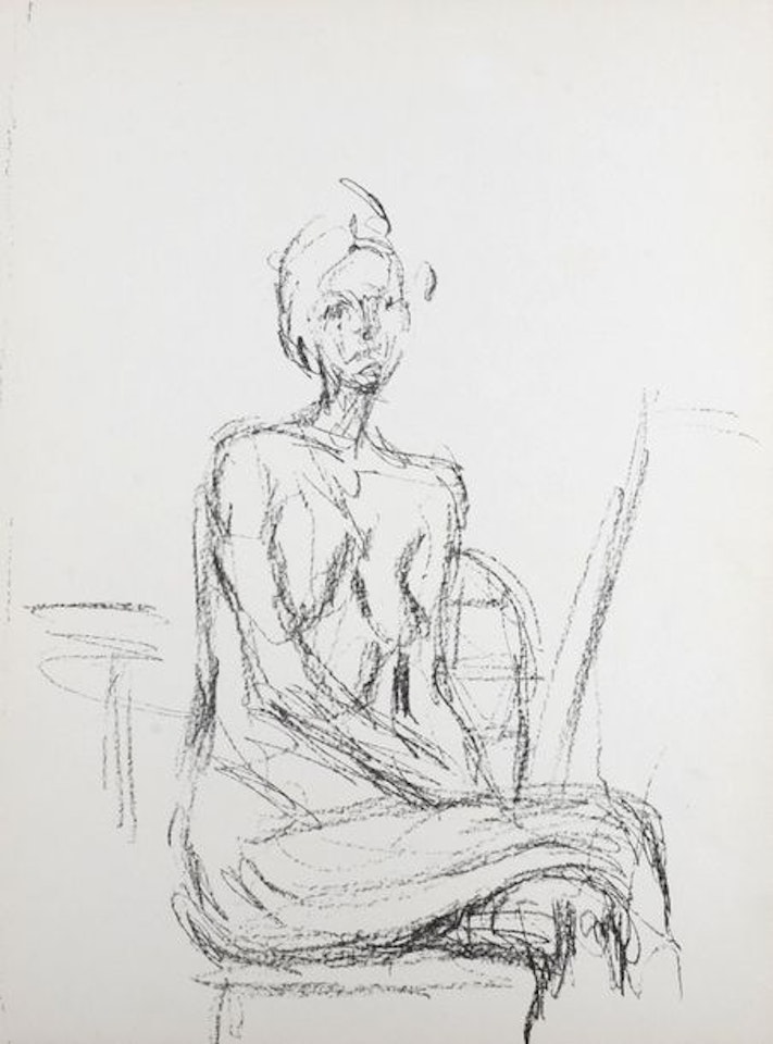 Seated woman by Alberto Giacometti