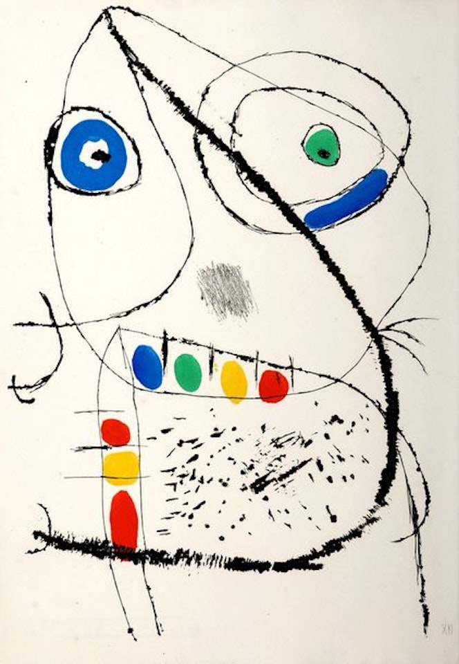 Le Courtisan grotesque XII by Joan Miró