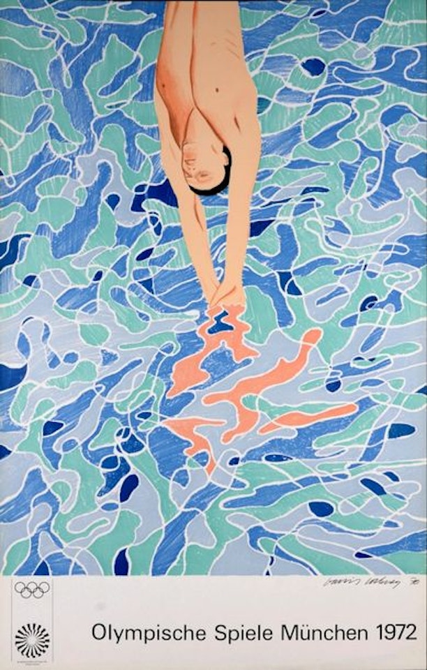 The Diver, Olympische Spiele München by David Hockney