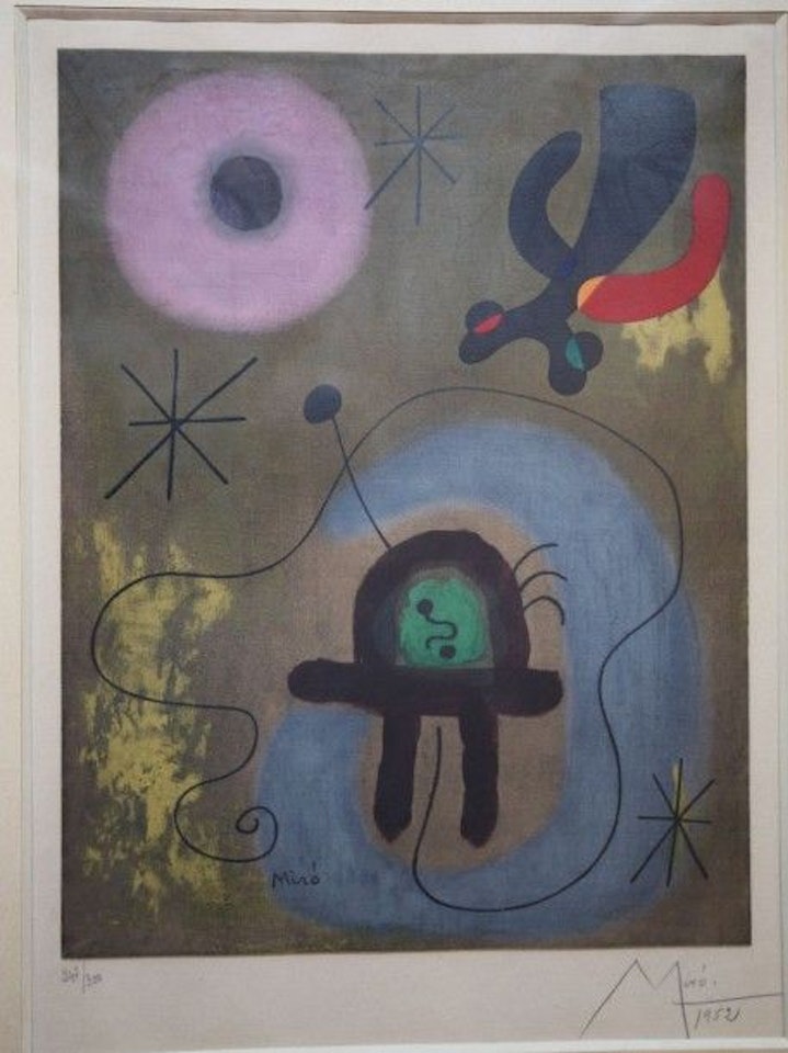 MAUVE DE LA LUNE 1952 after a painting by Joan Miró