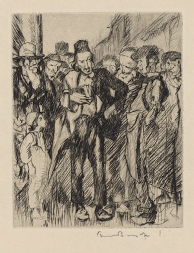 Jewish scholar; Three old Jews by Sir Frank Brangwyn