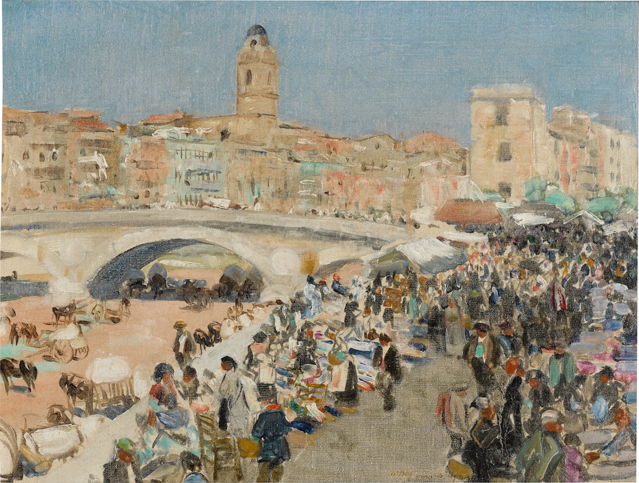The Market at Gerona by James Mcbey