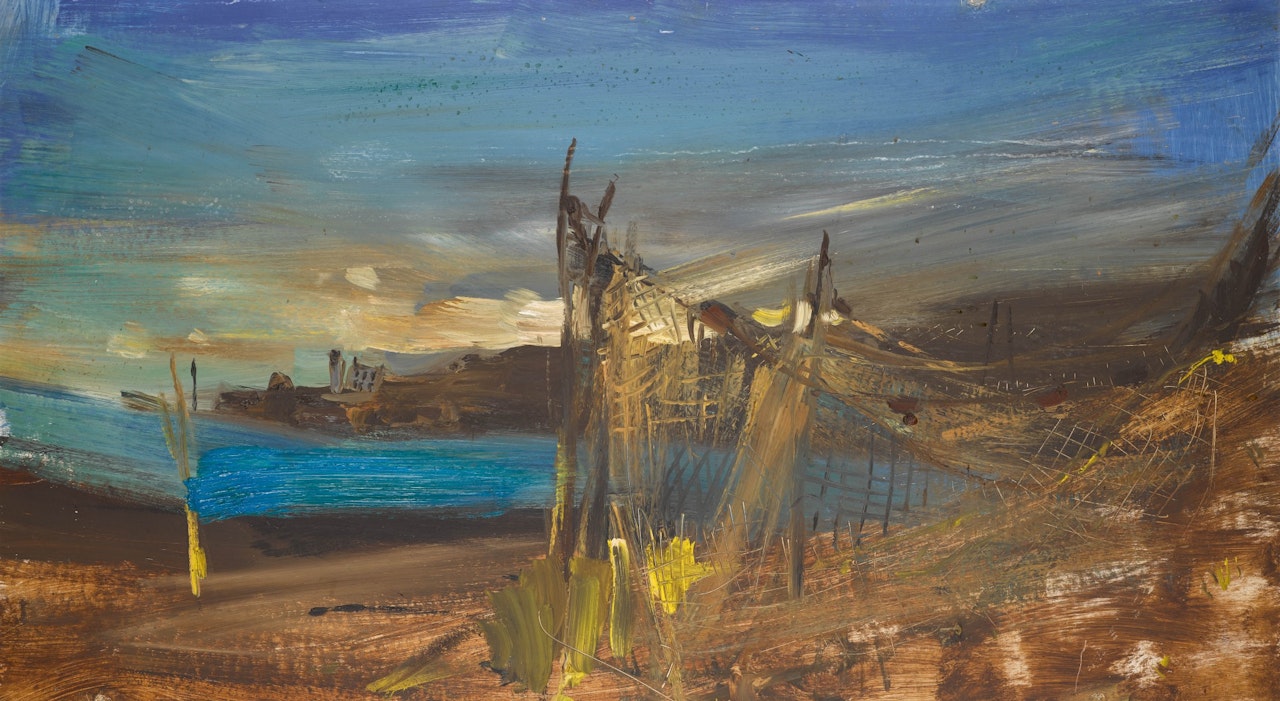 Fishing Nets, Catterline by Joan Eardley
