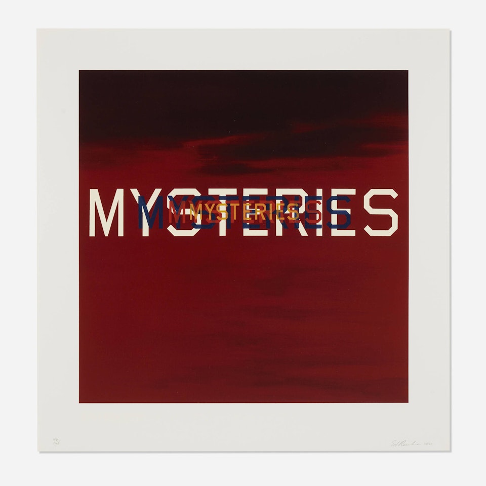 Mysteries by Ed Ruscha