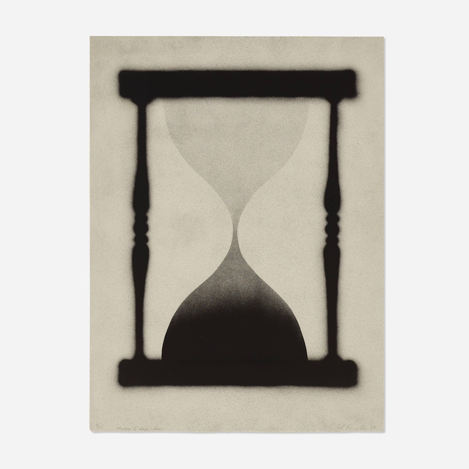 Time is Up (Hourglass) by Ed Ruscha