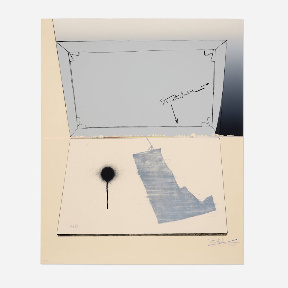 Hinged Canvas (from the Fragment-According to What series) by Jasper Johns