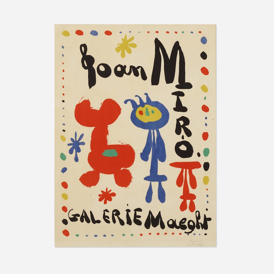 Galerie Maeght exhibition poster by Joan Miró
