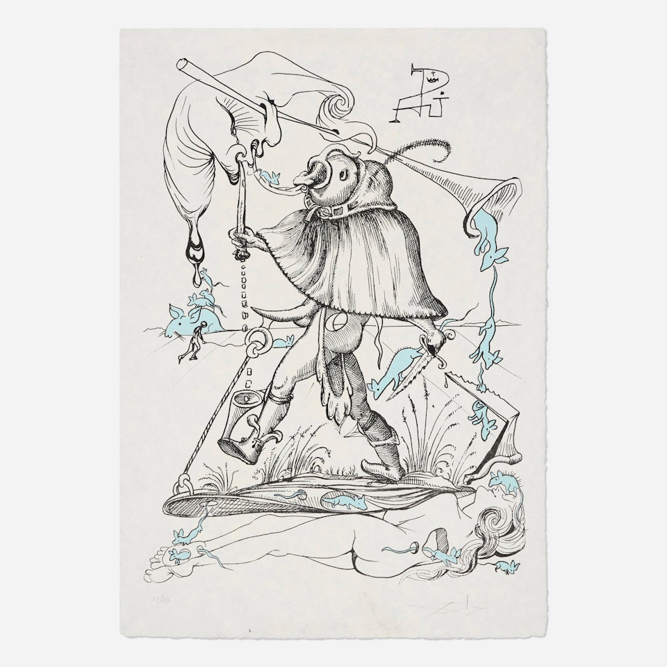VIII (from the Les Songes drôlatiques de Pantagruel portfolio) by Salvador Dali