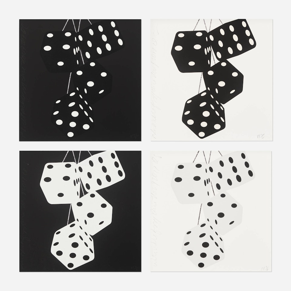 Fuzzy Dice suite by Donald Sultan