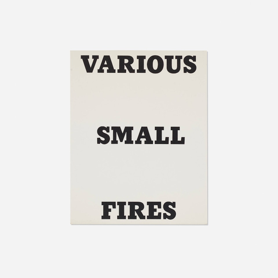 Various Small Fires by Ed Ruscha