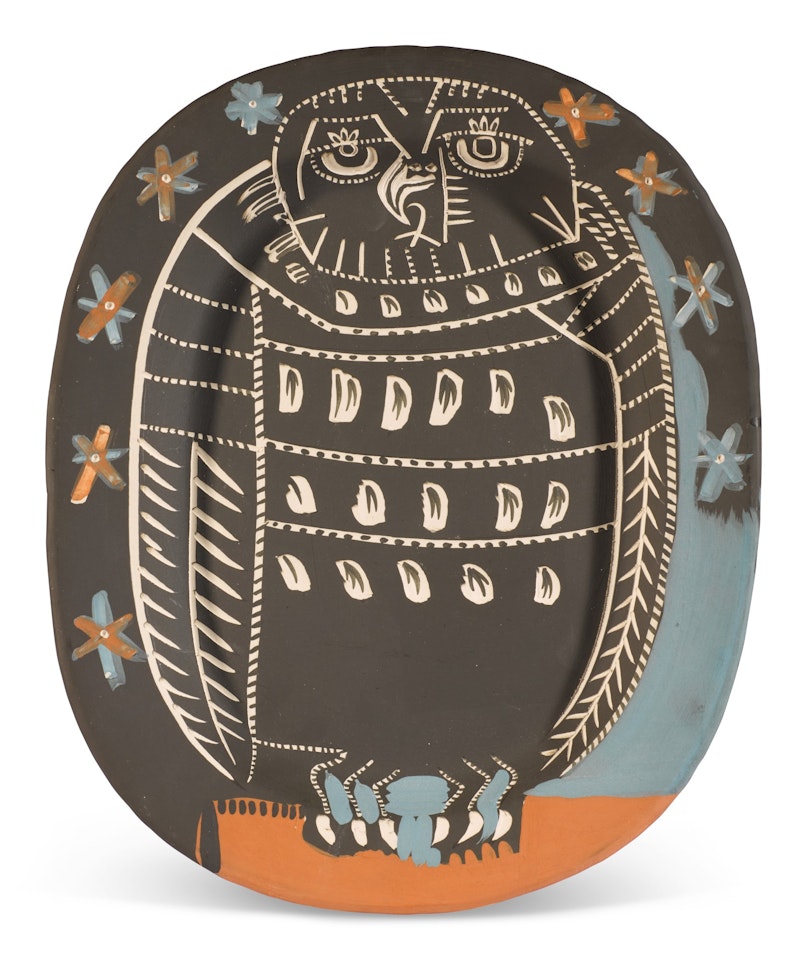 HIBOU MAT (A. R. 284) by Pablo Picasso