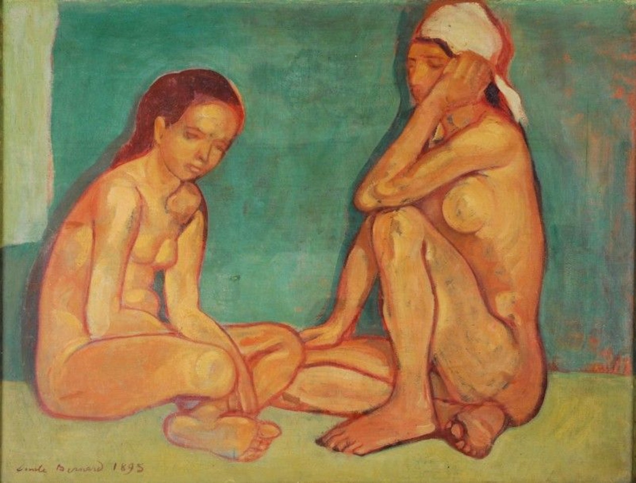 Two nudes by Emile Bernard