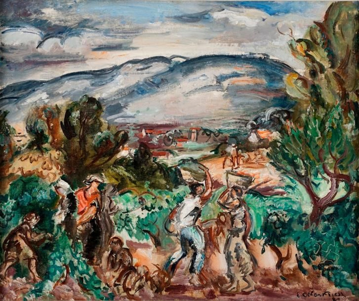 The grape harvest in the South by Othon Friesz