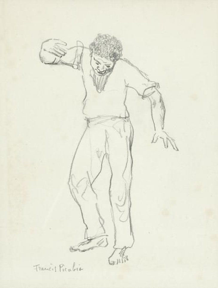 Black man dancing by Francis Picabia