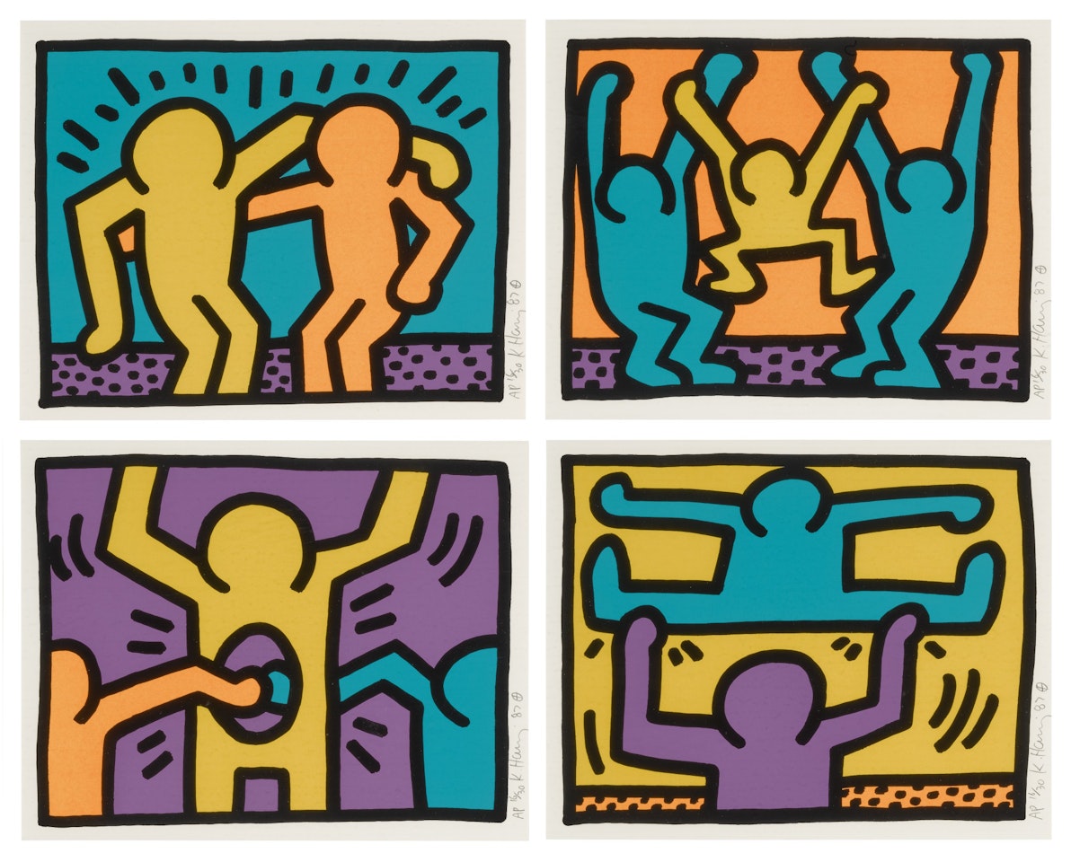 POP SHOP I (LITTMANN PP. 82-83) by Keith Haring