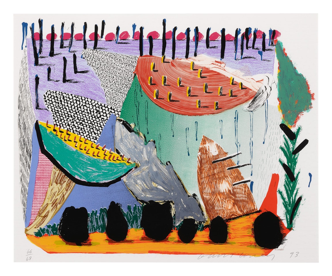 SLOW RISE (MUSEUM OF CONTEMPORARY ART, TOKYO 342) by David Hockney