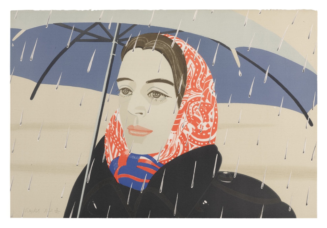 BLUE UMBRELLA (MARAVELL 121) by Alex Katz