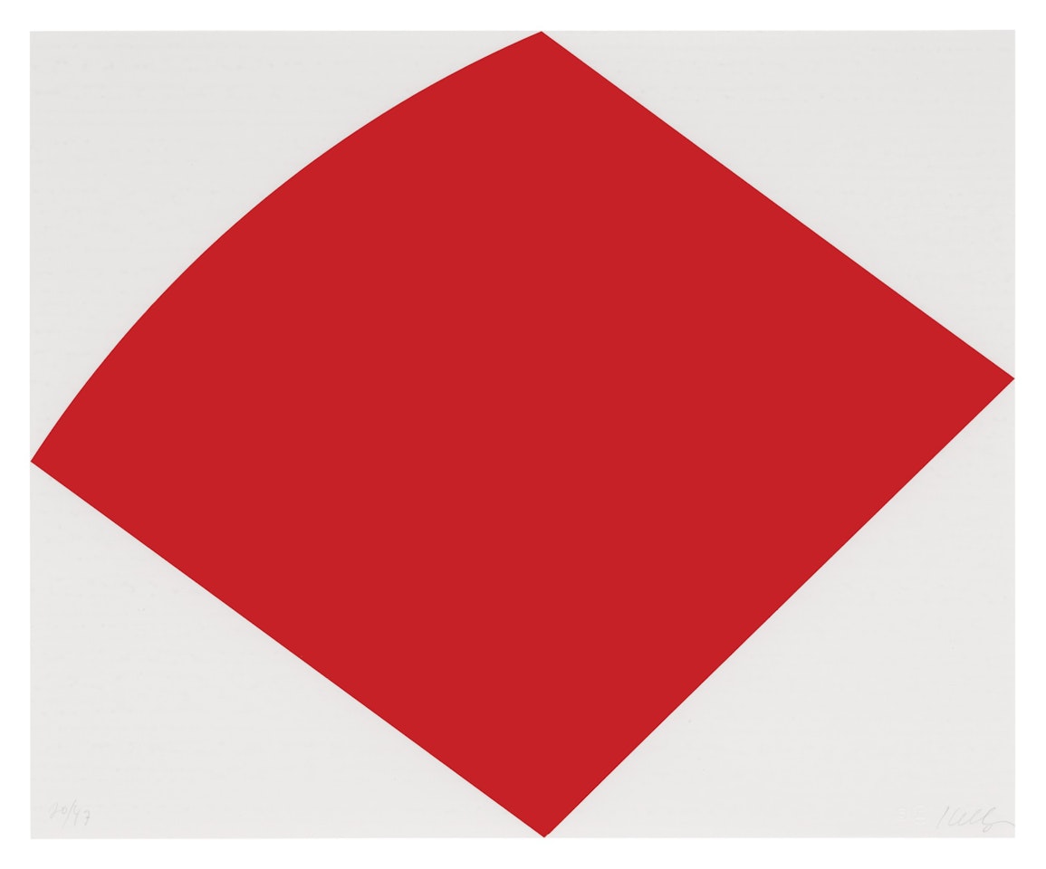 RED CURVE (AXSOM 274) by Ellsworth Kelly