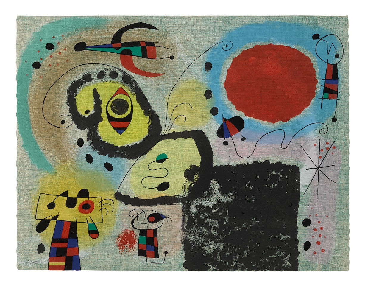 CENTENNAIRE POUR L"IMPRIMERIE MOURLOT (MOURLOT 190) by Joan Miró